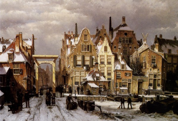 Winter City View by Johannes Klinkenberg